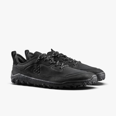 4. Vivobarefoot TRACKER LEATHER AT LOW II MEN'S OBSIDIAN (309623-02)