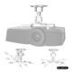 12. MACLEAN PROJECTOR CEILING MOUNT, 54~320MM, UP TO 13.5 KG, 360-DEGREE ROTATION MC-200 W