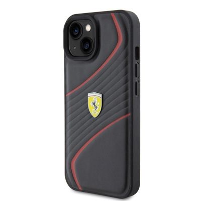 2. Ferrari FEHCP15SPTWK iPhone 15 6.1" black/black hardcase Twist Metal Logo