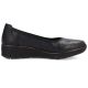 2. Rieker 53755-00 women's leather wedge shoes, comfortable black
