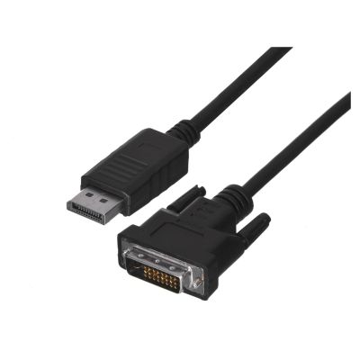 Lanberg CA-DPDV-10CU-0010-BK cable (DisplayPort M - DVI-D M; 1m; black)