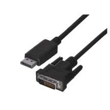Lanberg CA-DPDV-10CU-0010-BK cable (DisplayPort M - DVI-D M; 1m; black)