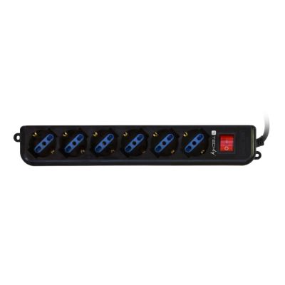 3. TECHLY POWER STRIP WITH UPS CABLE - 6 OUTLETS
