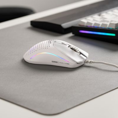 10. Glorious Model O 2 Mini Gaming Mouse, RGB - White
