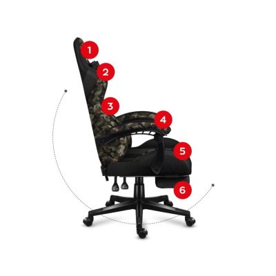 37. Huzaro Force 4.7 Camo Mesh Gaming Chair