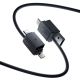 3. Baseus Versatile 60W USB-C to USB-C Cable with USB-A and Lightning Adapters, 1 m – Black
