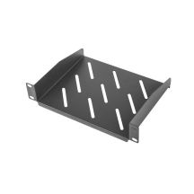 Fixed shelf For 10” cabinets Lanberg AK-1012-B (180 mm; black)