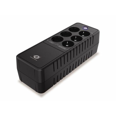 Conceptronic UPS power supply 850VA/490W/6xSchuko/RJ45 in/Out Office black