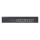 GS-1208P Unmanaged Gigabit Ethernet (10/100/1000) PoE Support 1U Black