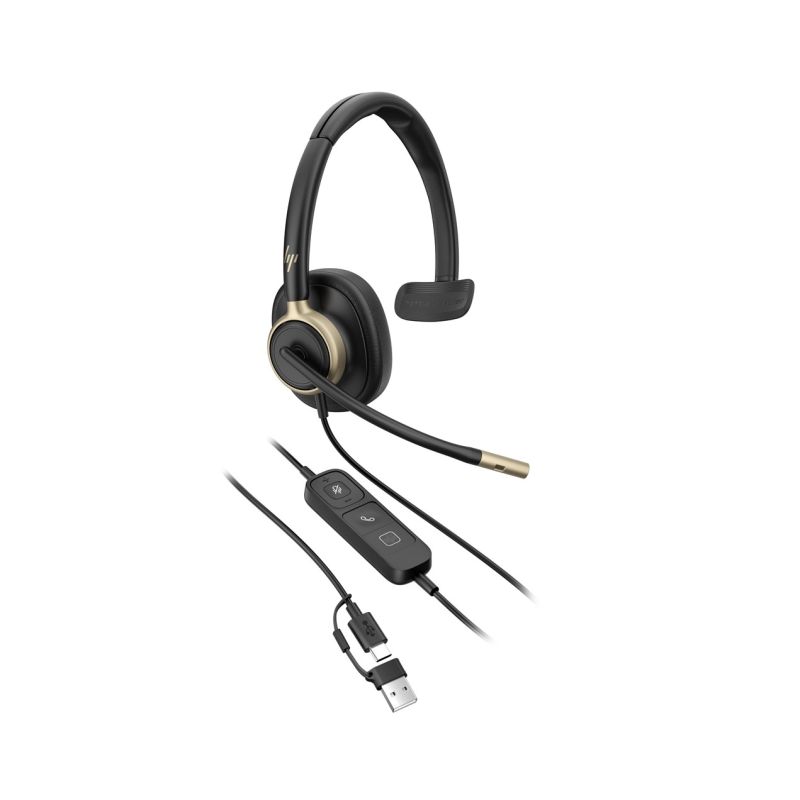 215. HP Poly Mission 815 Monaural USB Wired Headset