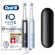 Oral-B iO Series 3n Matt Black/Ice Blue Electric Toothbrush, Type: Rotary, Power: Rechargeable, Modes: Whitening, Daily Clean, Sensitive