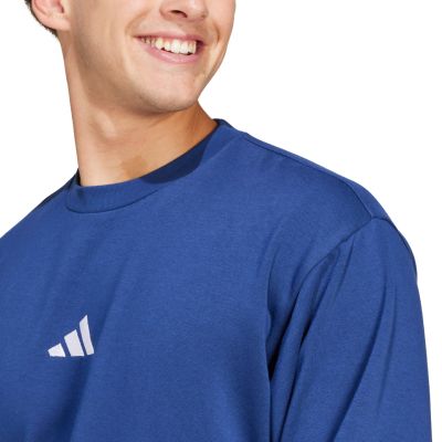 4. Men's adidas Essentials Feelcozy sweatshirt blue JE3792