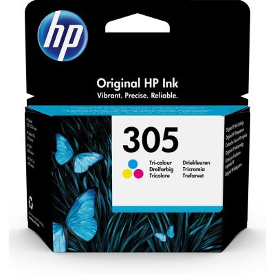 HP ink color HP 305, HP305=3YM60AE, 100 pages