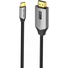 USB-C to HDMI Vention 4K@60Hz Braided Cable 2m Gray