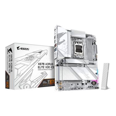 2. GIGABYTE X870 AORUS ELITE X3D ICE AMD X870 Socket AM5 ATX