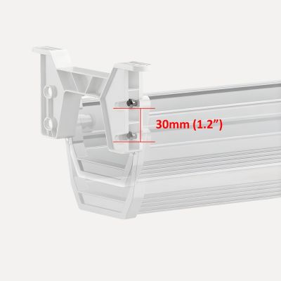 3. MACLEAN UNDERDESK CABLE ORGANIZER/EXTENSION CORD, MAX LOAD 5KG, WHITE MC-106 W