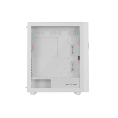 14. GENESIS DIAXID 605 ARGB MIDI TOWER CASE WITH WINDOW, USB-C, WHITE