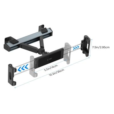 6. Tech-Protect V3 Headrest Car Mount - Black