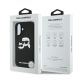 8. Karl Lagerfeld Silicone Nauble Heads Print MagSafe Case for iPhone 16 - Black