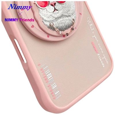 12. Nimmy Glasses Cool Cat MagSafe Case for iPhone 16 - Pink
