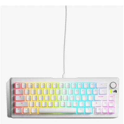 8. Glorious PC Gaming Race GMMK 3 Prebuilt USB Keyboard QWERTY US English White
