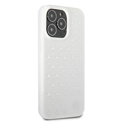 4. Mercedes Silver Stars Pattern Case for iPhone 13 Pro / iPhone 13 - White