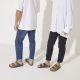7. Birkenstock Arizona Soft Footbed Oiled Leather Narrow Faded Khaki Slides for Narrow Feet (1019377)