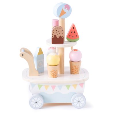 4. PROMIS TROLLEY, WOODEN ICE CREAM PARTY FOR CHILDREN LD04