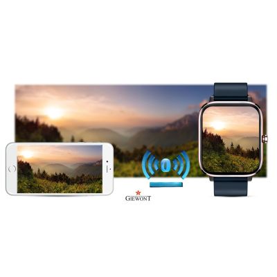 13. Giewont Pink and Navy Blue Smartwatch GW230-5