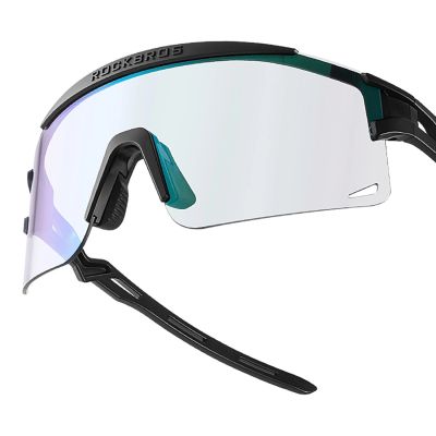 2. Rockbros Photochromic Cycling Glasses with UV Protection and Corrective Insert - Black