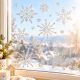 6. SILVER CHRISTMAS WINDOW STICKERS