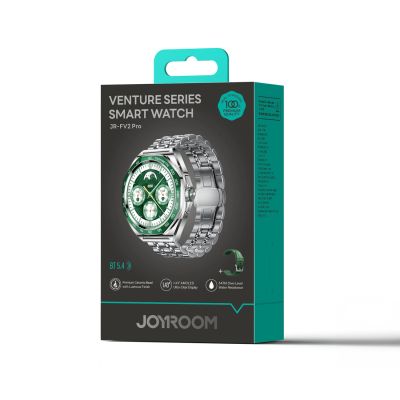 6. Joyroom Venture Series JR-FV2 Pro AMOLED 1.43" 5 ATM Smartwatch with Call Function - Silver