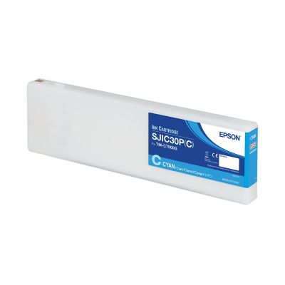 2. Epson SJIC30P(C): Ink cartridge for ColorWorks C7500G (Cyan)