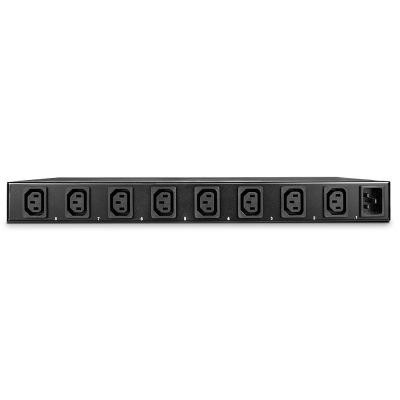3. Lindy 32659 8-way power strip, indoor, black