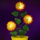 5. SOLAR SUNFLOWER LAMP IN A YELLOW PLANTER
