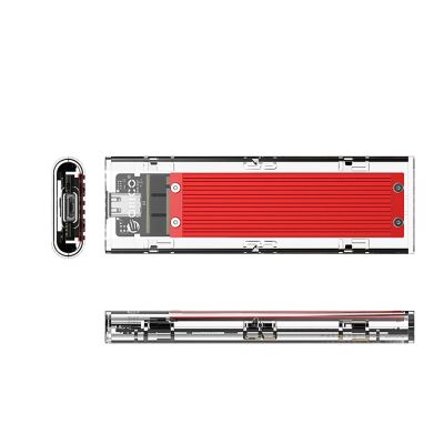 3. Orico TCM2-C3 M.2 NVME to USB-C 10Gb/s Disk Drive - Red