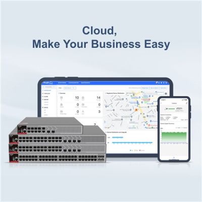 6. Ruijie L2+ Managed Switch | 48 x 1Gbit ports + 4 x 2.5Gbit SFP ports | 2 fans, 1 built-in AC power supply | Rackmount