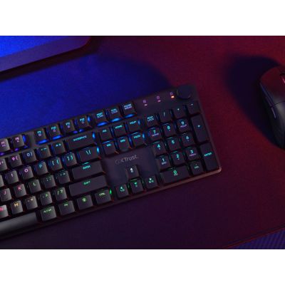 8. Trust GXT 868 TORIX WIRELESS US Gaming Keyboard