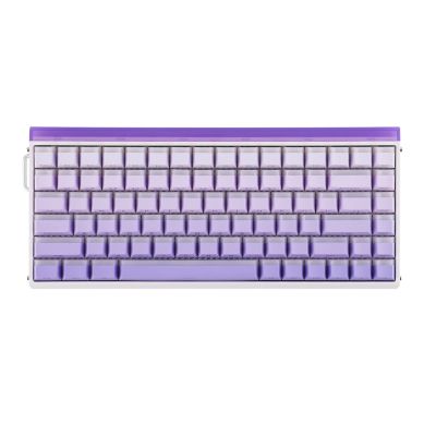 8. gasket HERO84 HE keyboard White+Purple+Gradient+LIGHT JadeKing switch RGB AULA