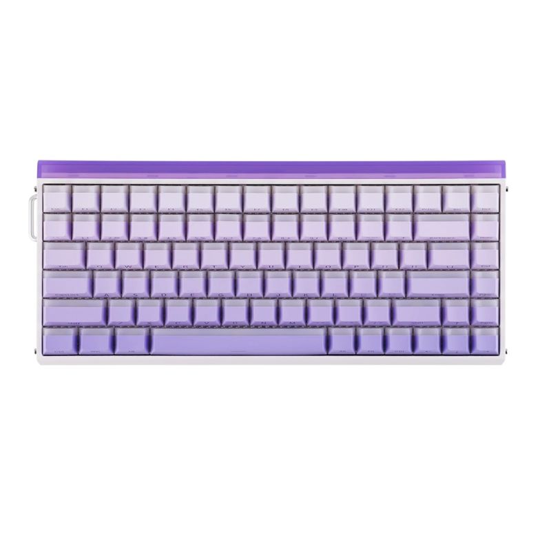 8. gasket HERO84 HE keyboard White+Purple+Gradient+LIGHT JadeKing switch RGB AULA
