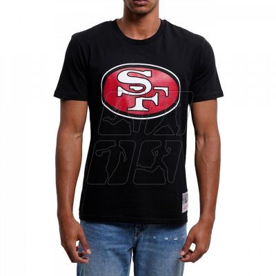 3. Mitchell &amp; Ness NFL Team Logo Tee San Francisco M 49ERSS BMTRINTL1053-SF4BLCK