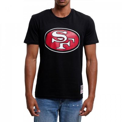 3. Mitchell & Ness NFL Team Logo Tee San Francisco M 49ERSS BMTRINTL1053-SF4BLCK