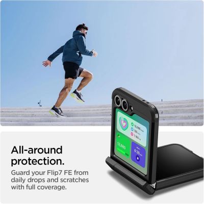 6. Spigen Tough Armor Pro Mag MagSafe Case for Samsung Galaxy Z Flip 6 / 7 FE - Black