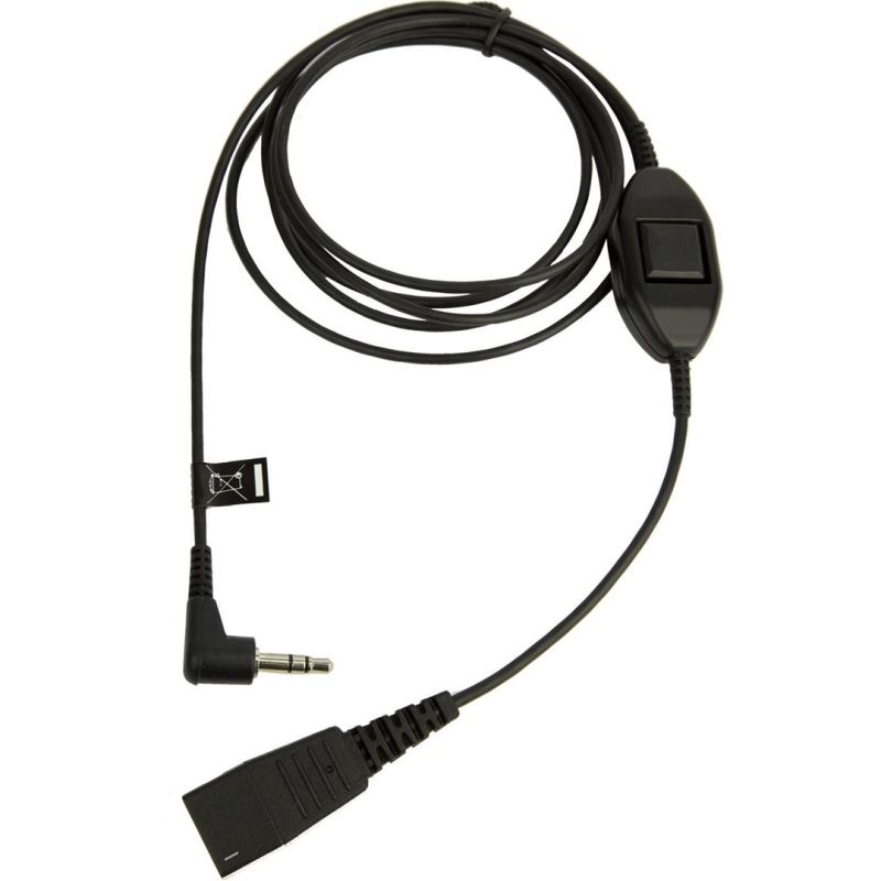 2. Jabra 8735-019 Audio Cable 0.5m QD 3.5mm Black