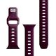14. 3mk Silicone Watch Strap for Apple Watch 42 / 44 / 45 / 49 mm - Burgundy