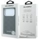 8. Karl Lagerfeld Grained Mono Resin Logo MagSafe Case for iPhone 17 Pro Max / 18 Pro Max - Black