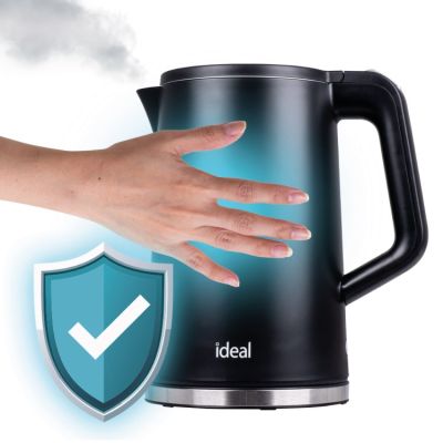 10. IDEAL KETTLE 1.7 L, STEEL BODY, POWER 1500 W, BLACK