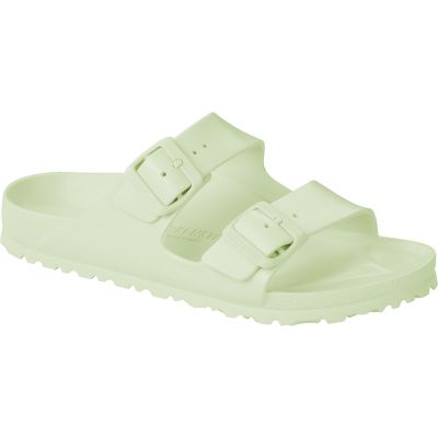 13. Birkenstock Arizona Essentials EVA Regular Faded Lime Men's Foam Slides for Wide Feet (1024571)