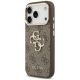 3. Guess 4G Strap 4G Classic Logo Metal Trims Case for iPhone 18 Pro / 17 Pro – brown