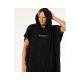 RIP CURL Brand Hooded Towel poncho black